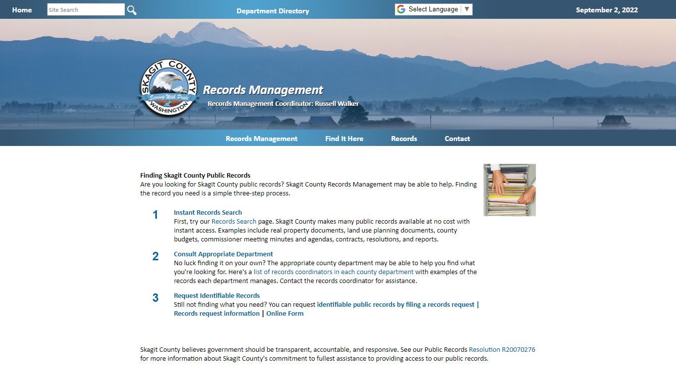 Finding Skagit County Public Records